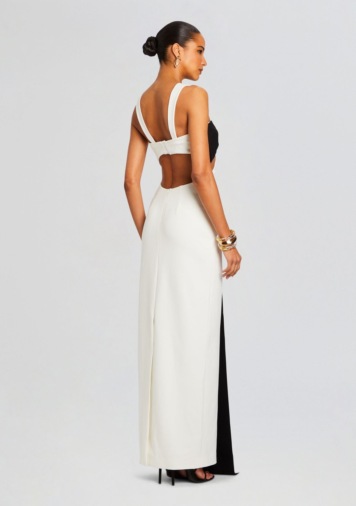 Elizabeth Bowed Evening Gown by Sans Faff in White, product image 4