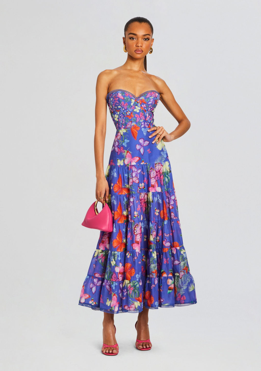 Danny Long Dress by Charo Ruiz in Blue Borbo, product image 1