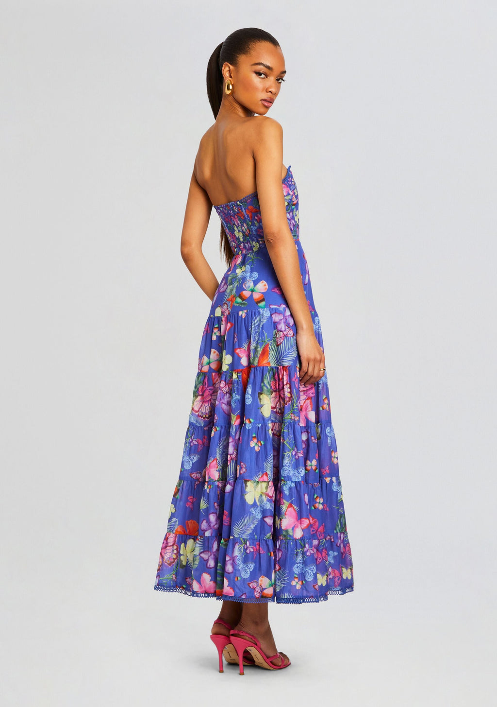 Danny Long Dress by Charo Ruiz in Blue Borbo, product image 4