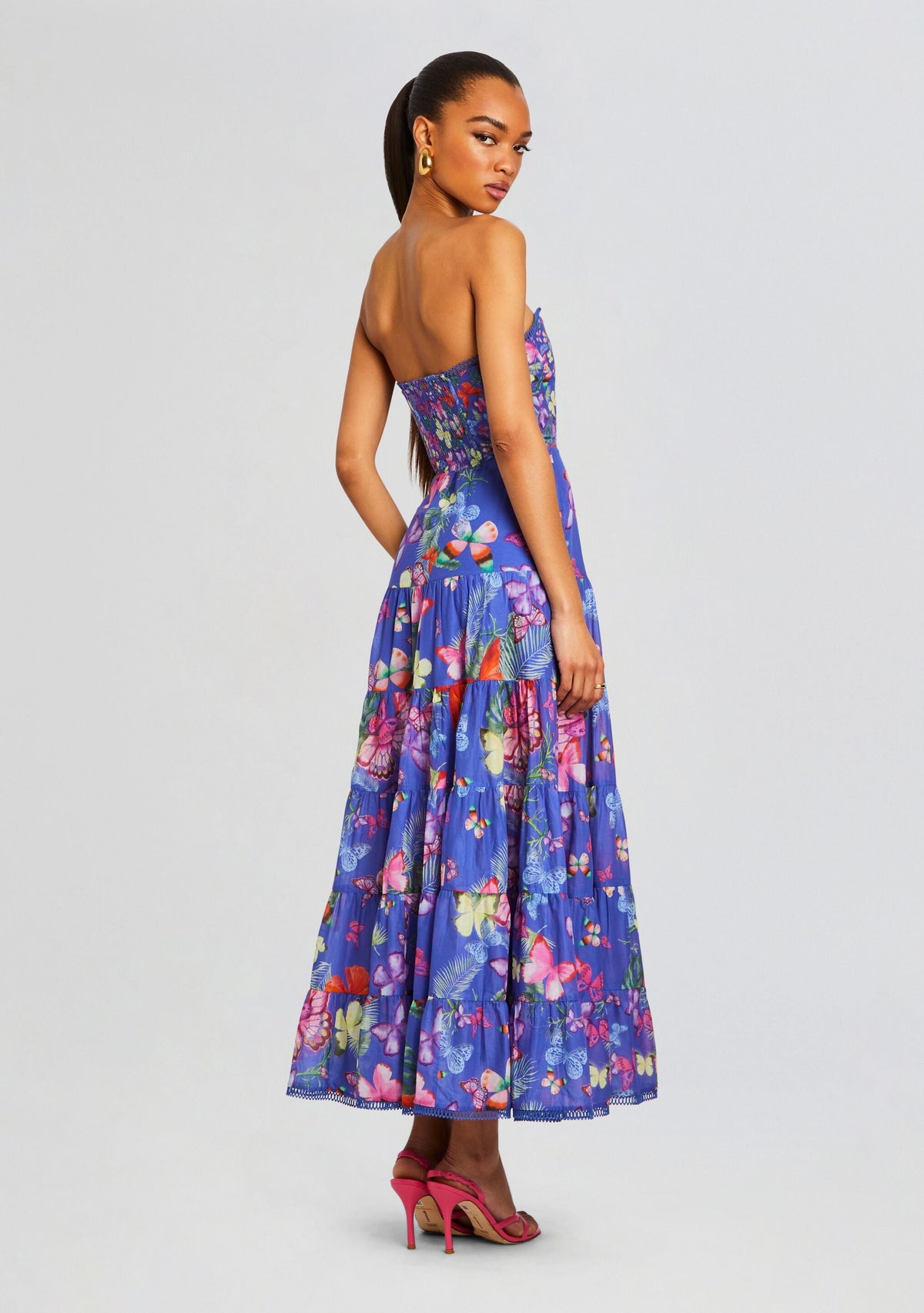 Danny Long Dress by Charo Ruiz in Blue Borbo, product image 4