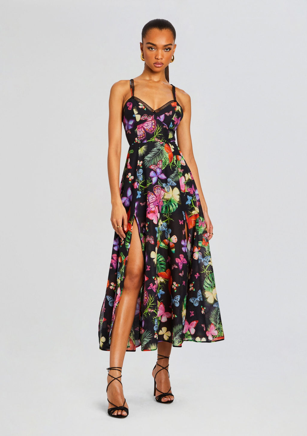 Iraso Long Dress by Charo Ruiz in Black Borbo, product image 1