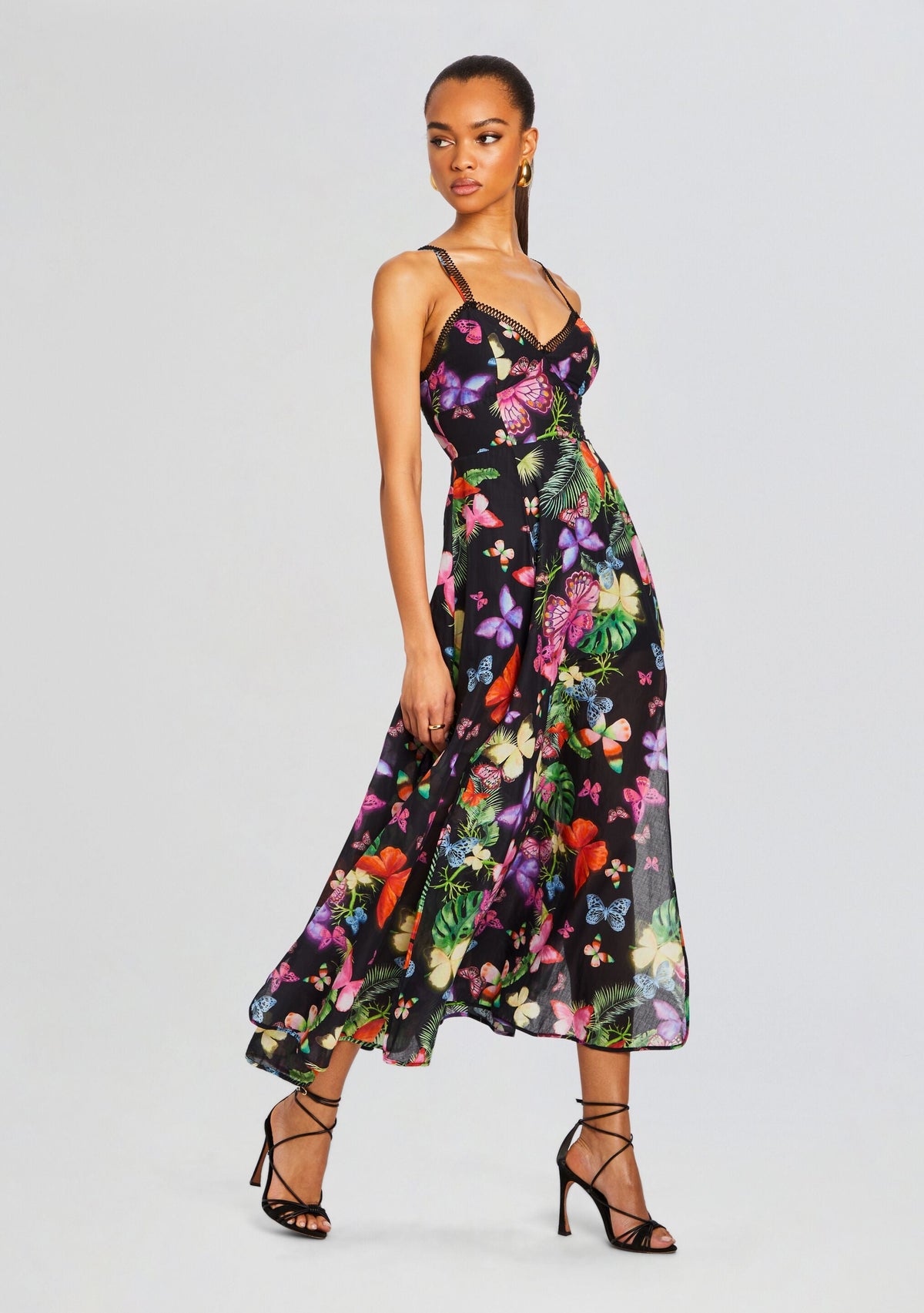 Iraso Long Dress by Charo Ruiz in Black Borbo, product image 3