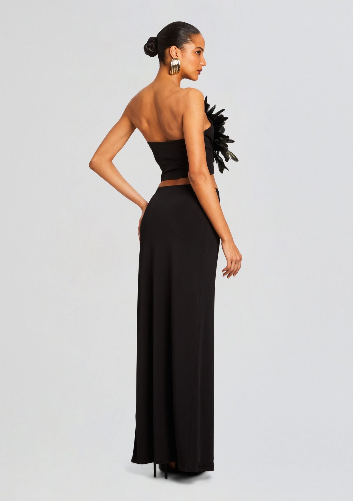 Nicki Feather Top by retrofête in Black, product image 4