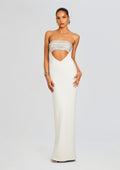 Swan Dress by retrofête in White/Silver, product image 1