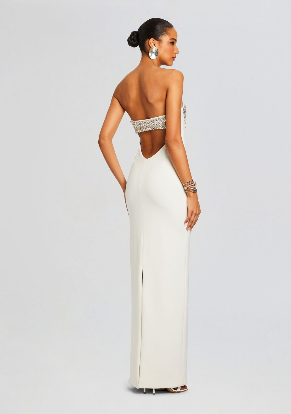 Swan Dress by retrofête in White/Silver, product image 4