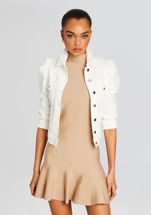 Ada Denim Jacket by retrofête in Vintage White, product image 1