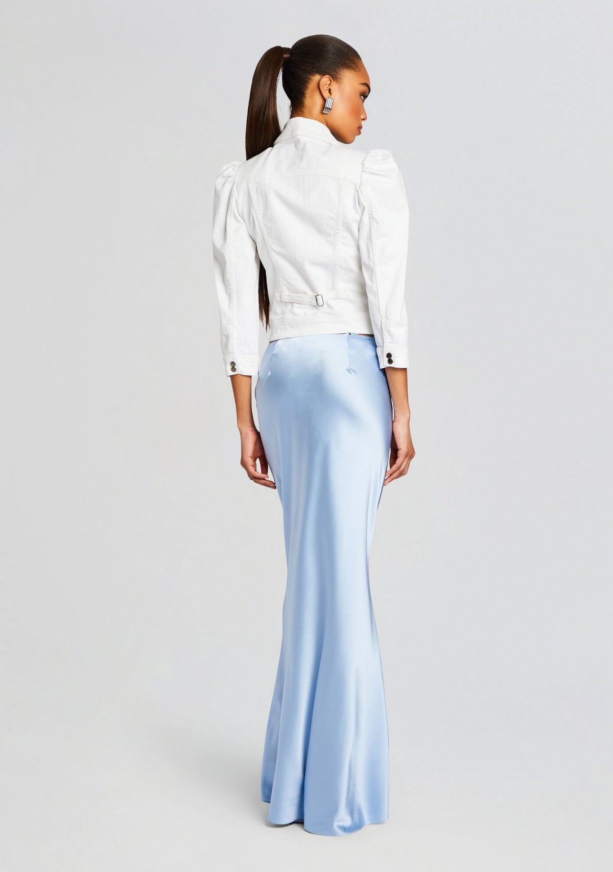 Ada Denim Jacket by retrofête in White, product image 5