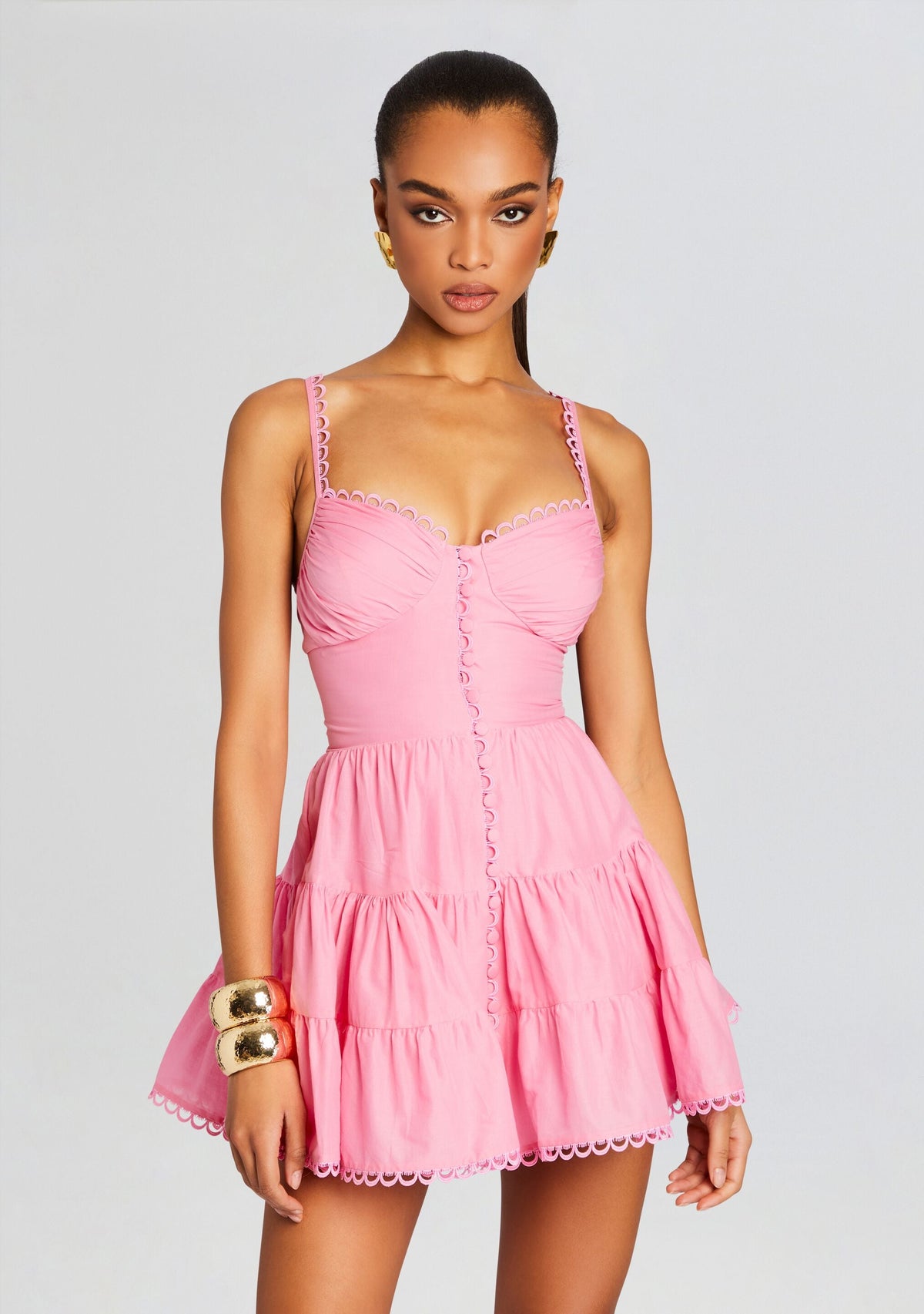 Angy Short Dress by Charo Ruiz in Rose Quartz, product image 5
