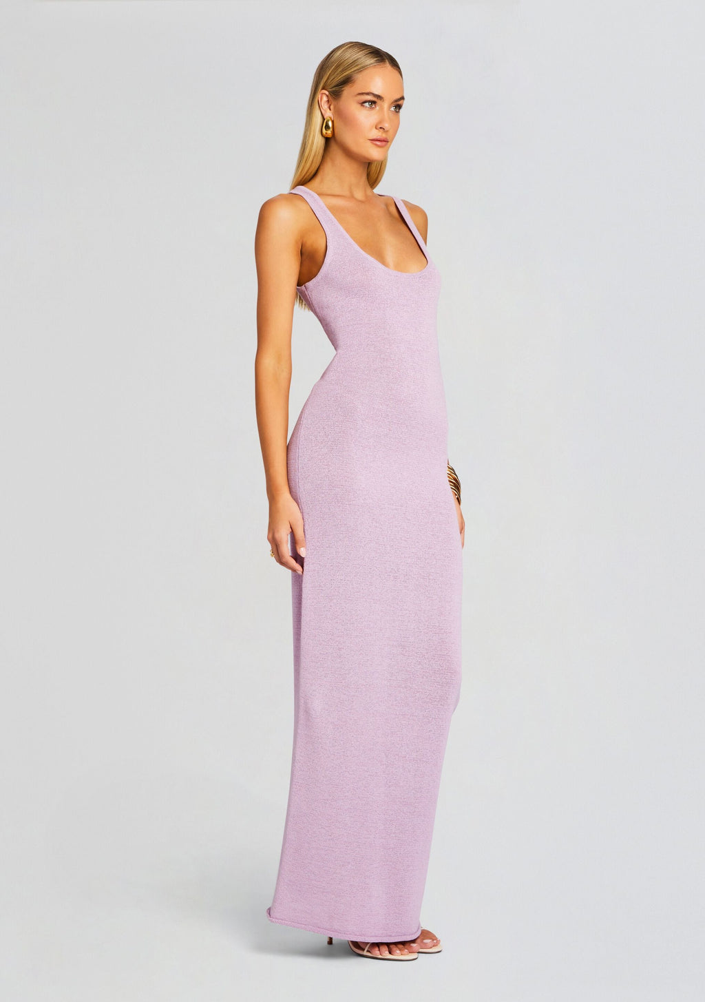Jasmine Knit Dress by SEROYA in Lilac, product image 3