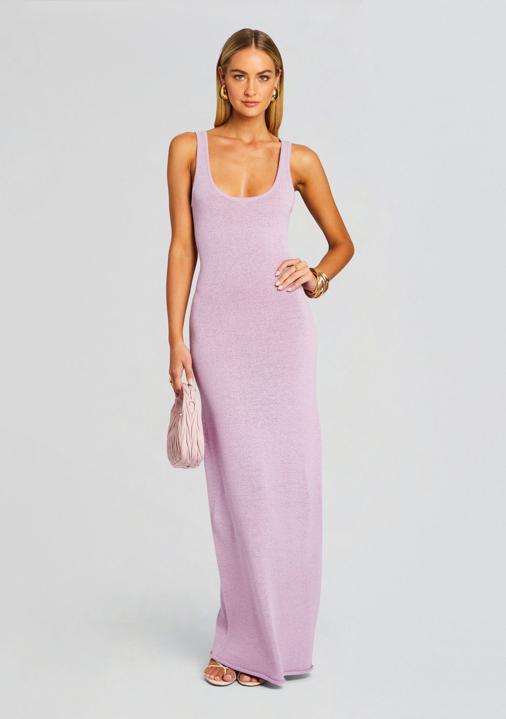 Jasmine Knit Dress by SEROYA in Lilac, product image 5
