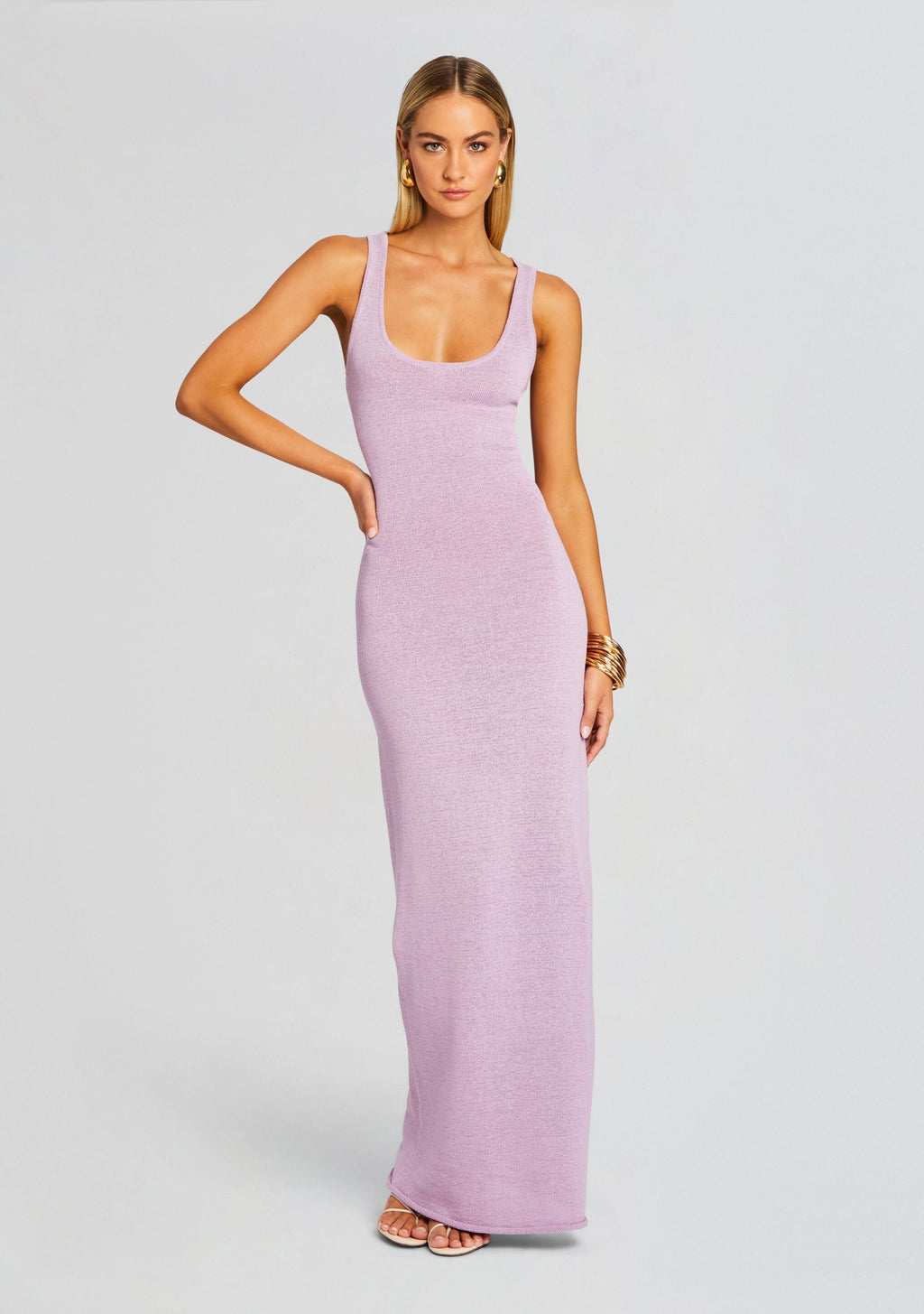 Jasmine Knit Dress by SEROYA in Lilac, product image 1