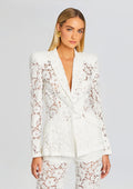 Kensington Lace Blazer by Sans Faff in White, product image 1