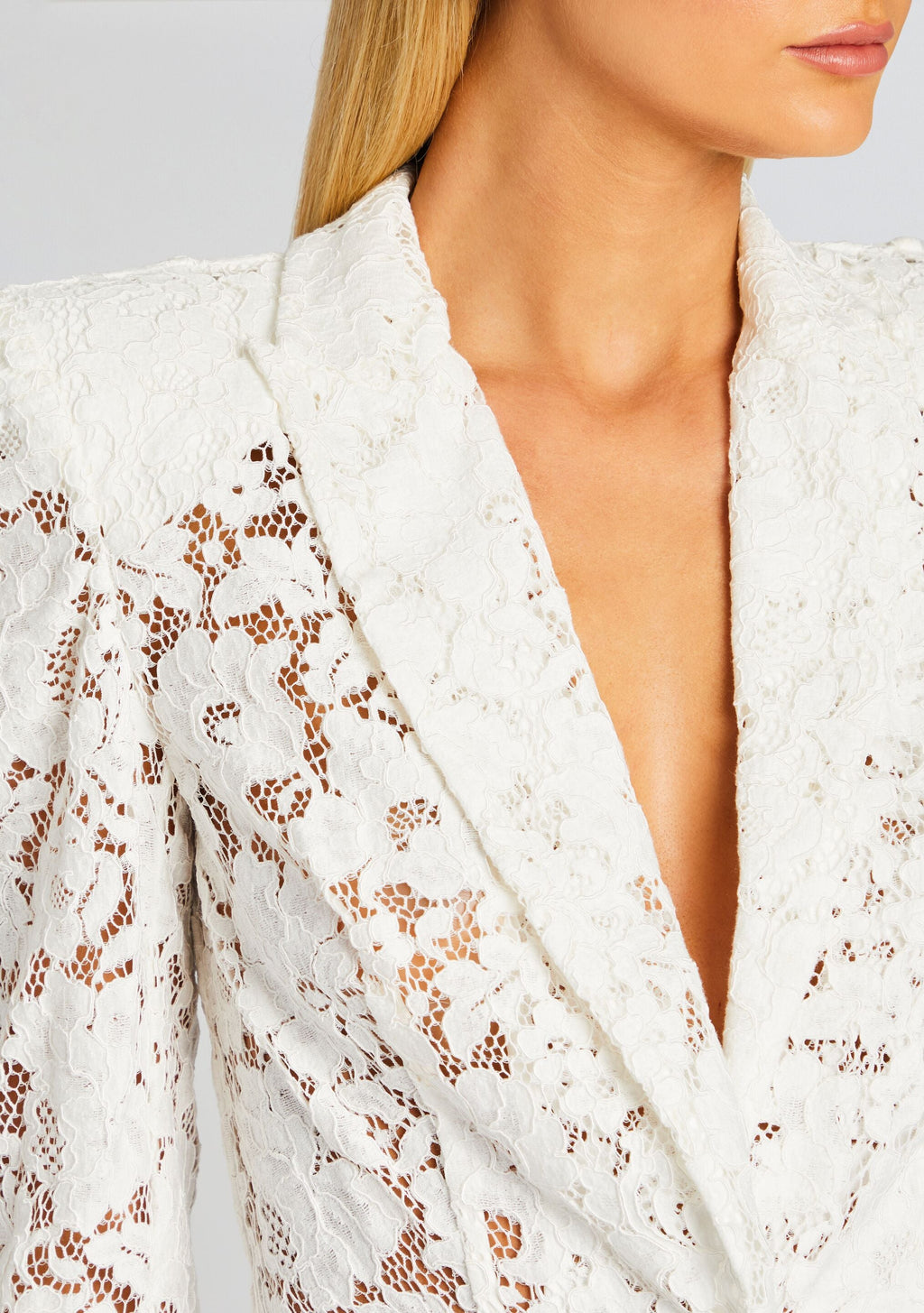 Kensington Lace Blazer by Sans Faff in White, product image 2