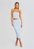 Lavina Dress by SEROYA in Powder Blue, product image 1