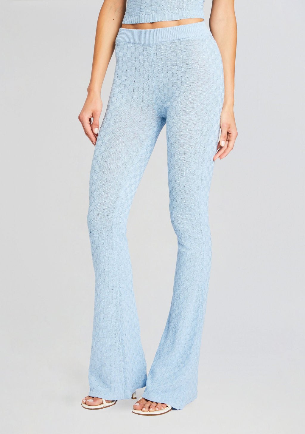 Agatha Knit Pant by SEROYA in Powder Blue, product image 1