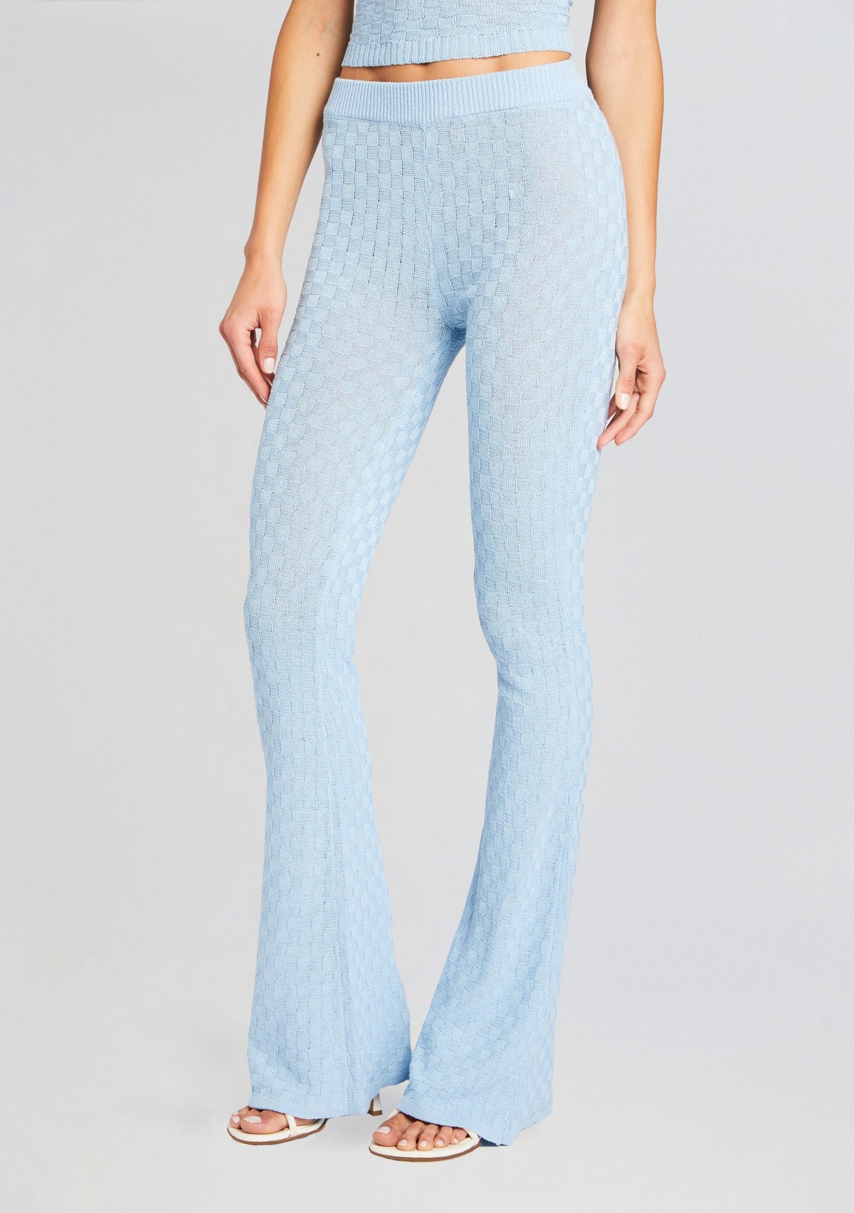 Agatha Knit Pant by SEROYA in Powder Blue, product image 1