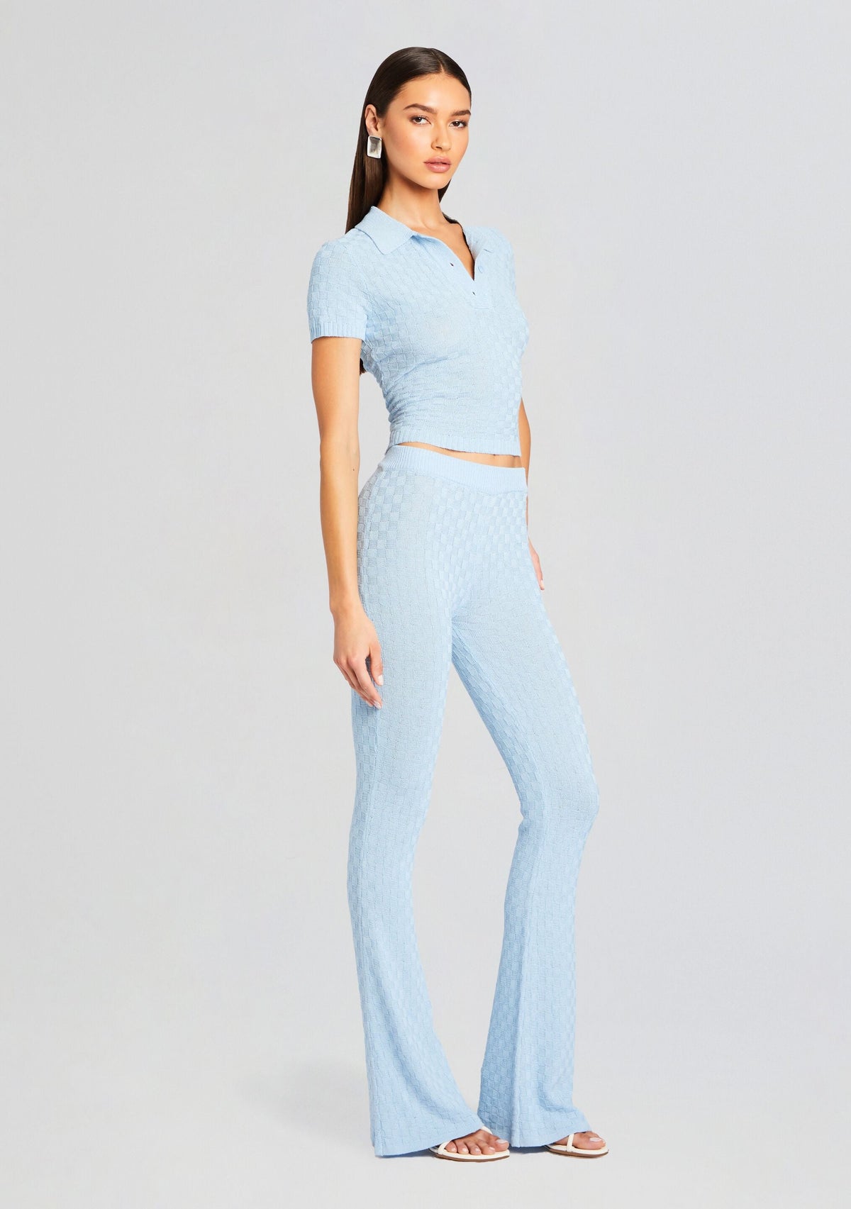 Adelaide Baby Tee by SEROYA in Powder Blue, product image 3