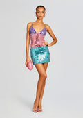 Aryna Embellished Dress by retrofête in Multi, product image 1