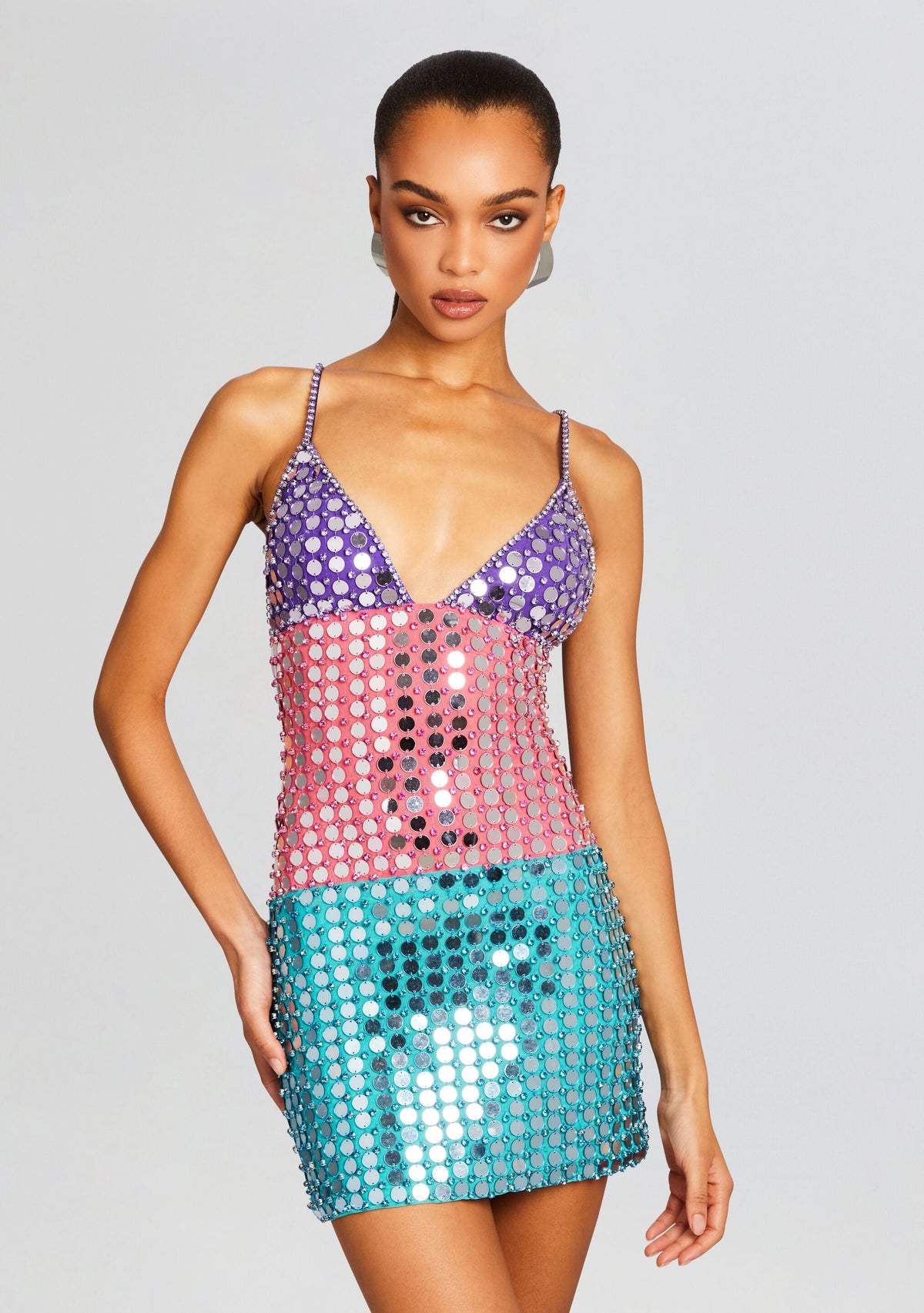Aryna Embellished Dress by retrofête in Multi, product image 5