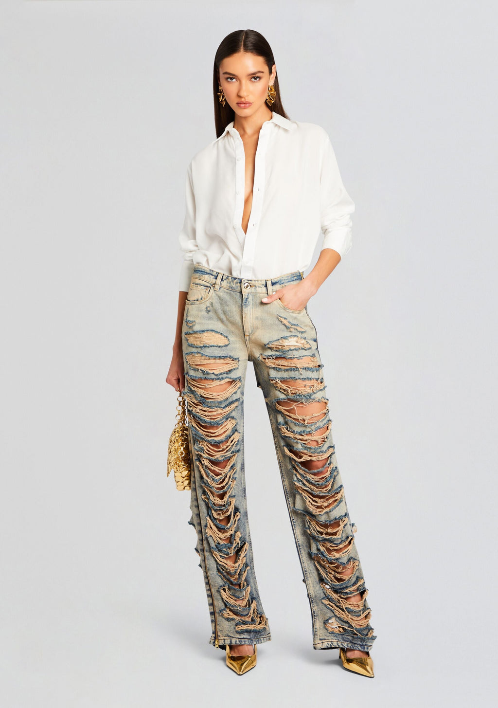Chanti Denim Pant by retrofête in Amalfi, product image 5