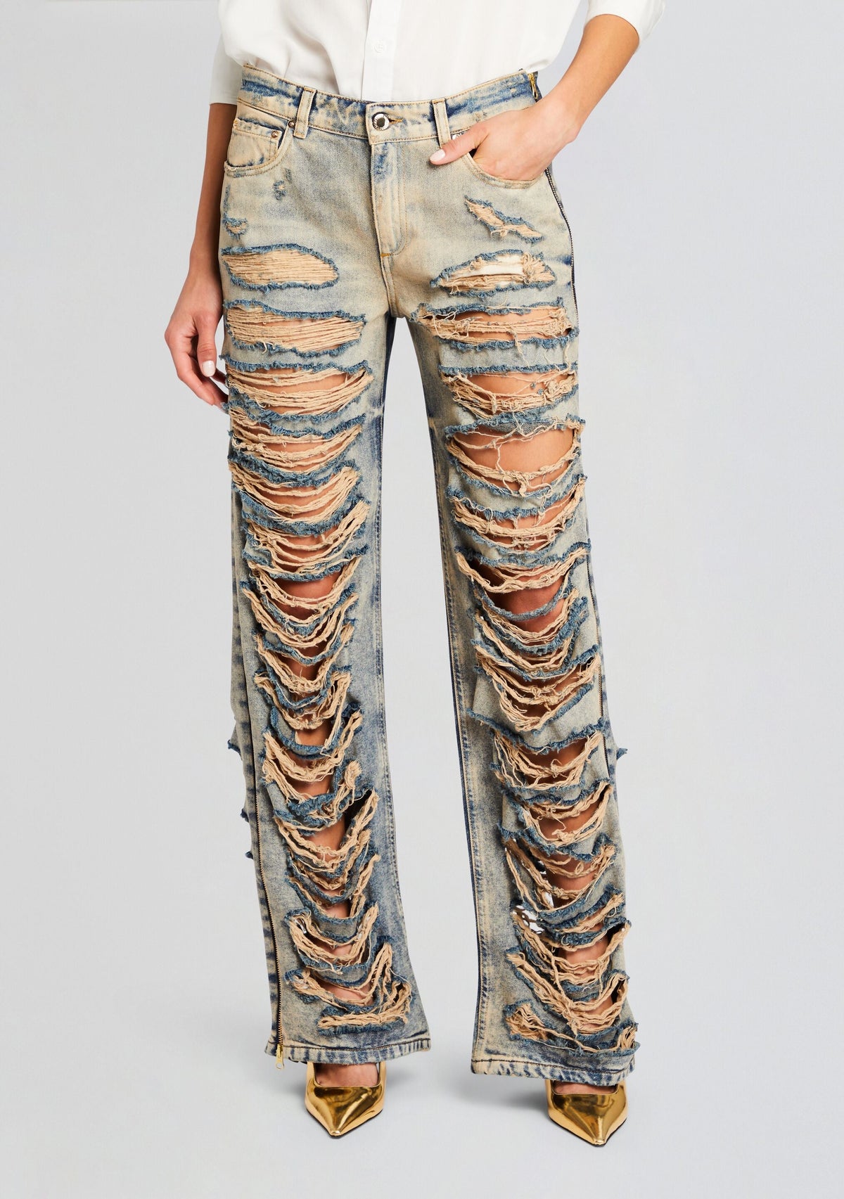 Chanti Denim Pant by retrofête in Amalfi, product image 1