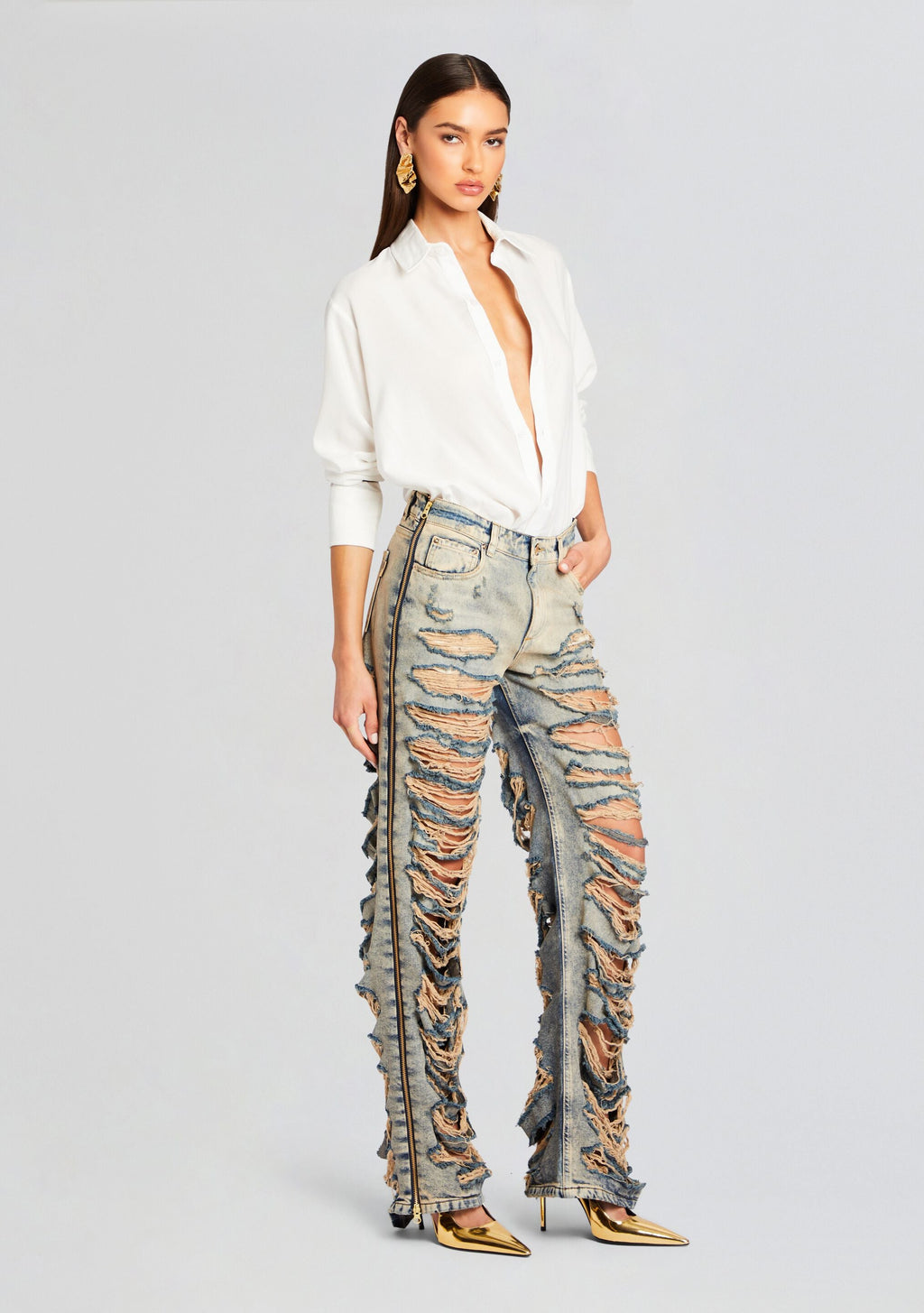 Chanti Denim Pant by retrofête in Amalfi, product image 3