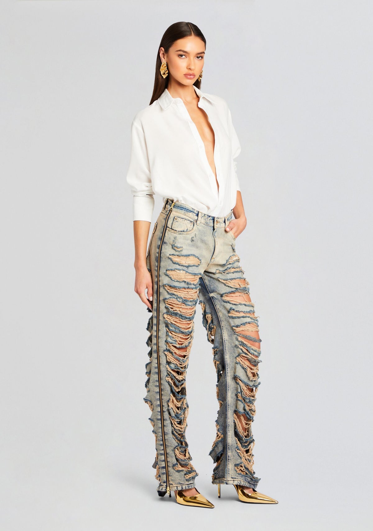 Chanti Denim Pant by retrofête in Amalfi, product image 3
