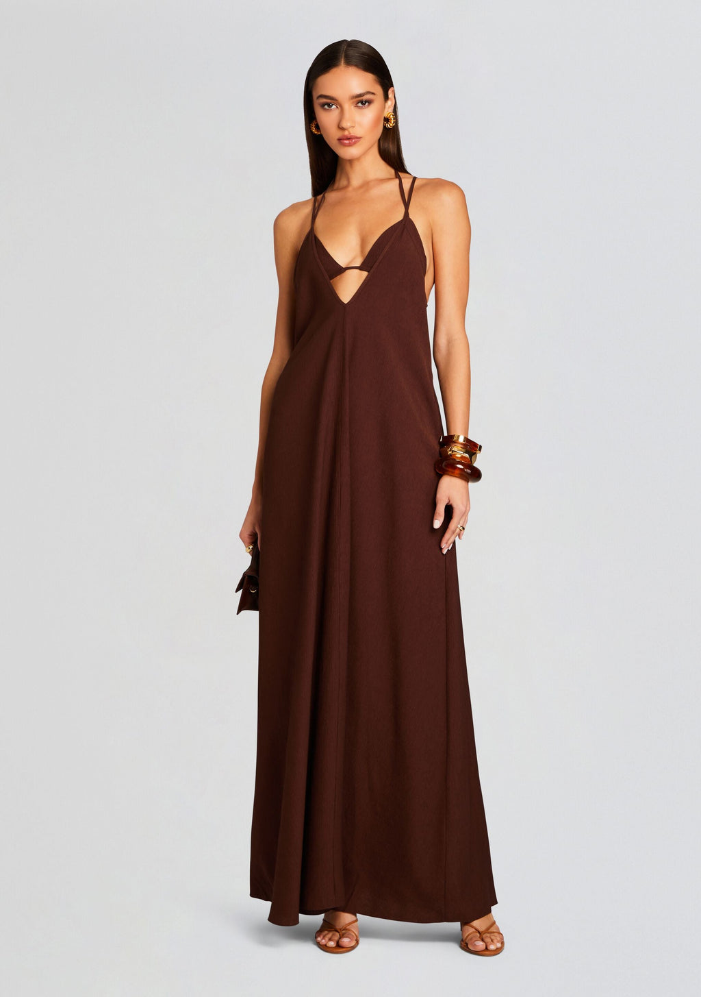 Deesee Vacance Maxi Dress by SEROYA in Coconut, product image 1