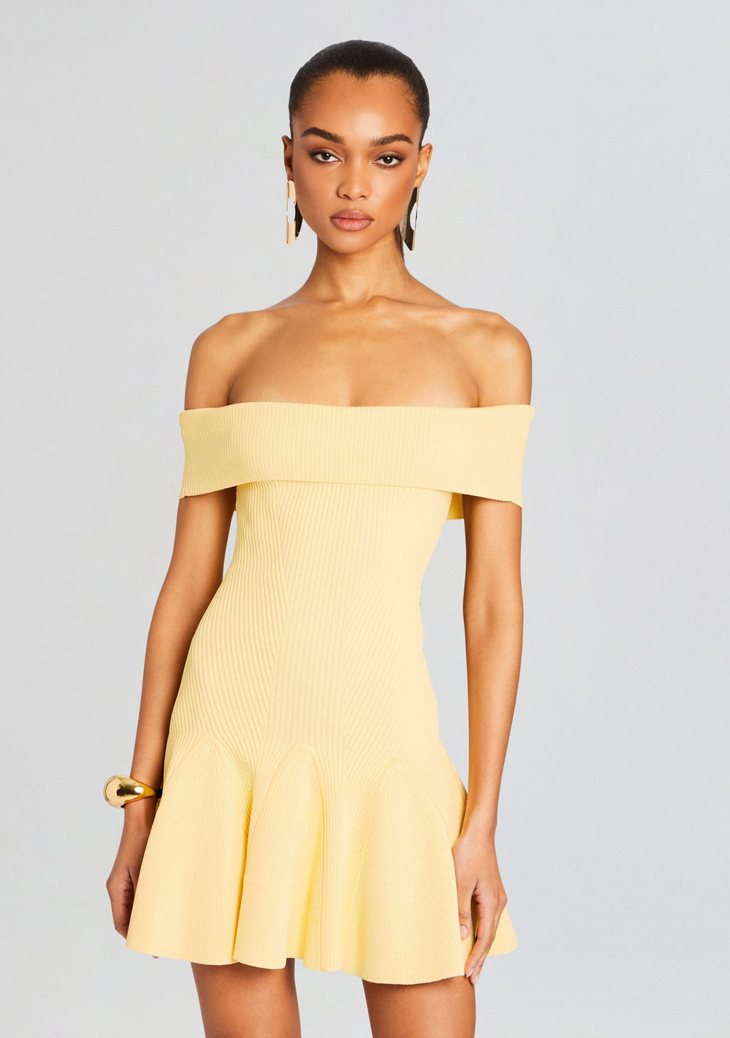Erica Knit Dress by retrofête in Buttercream, product image 5