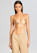 Aveline Bra by retrofête in Coated Sand Dust, product image 1