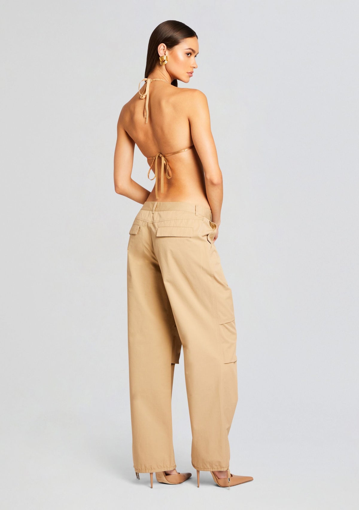 Aveline Bra by retrofête in Coated Sand Dust, product image 4