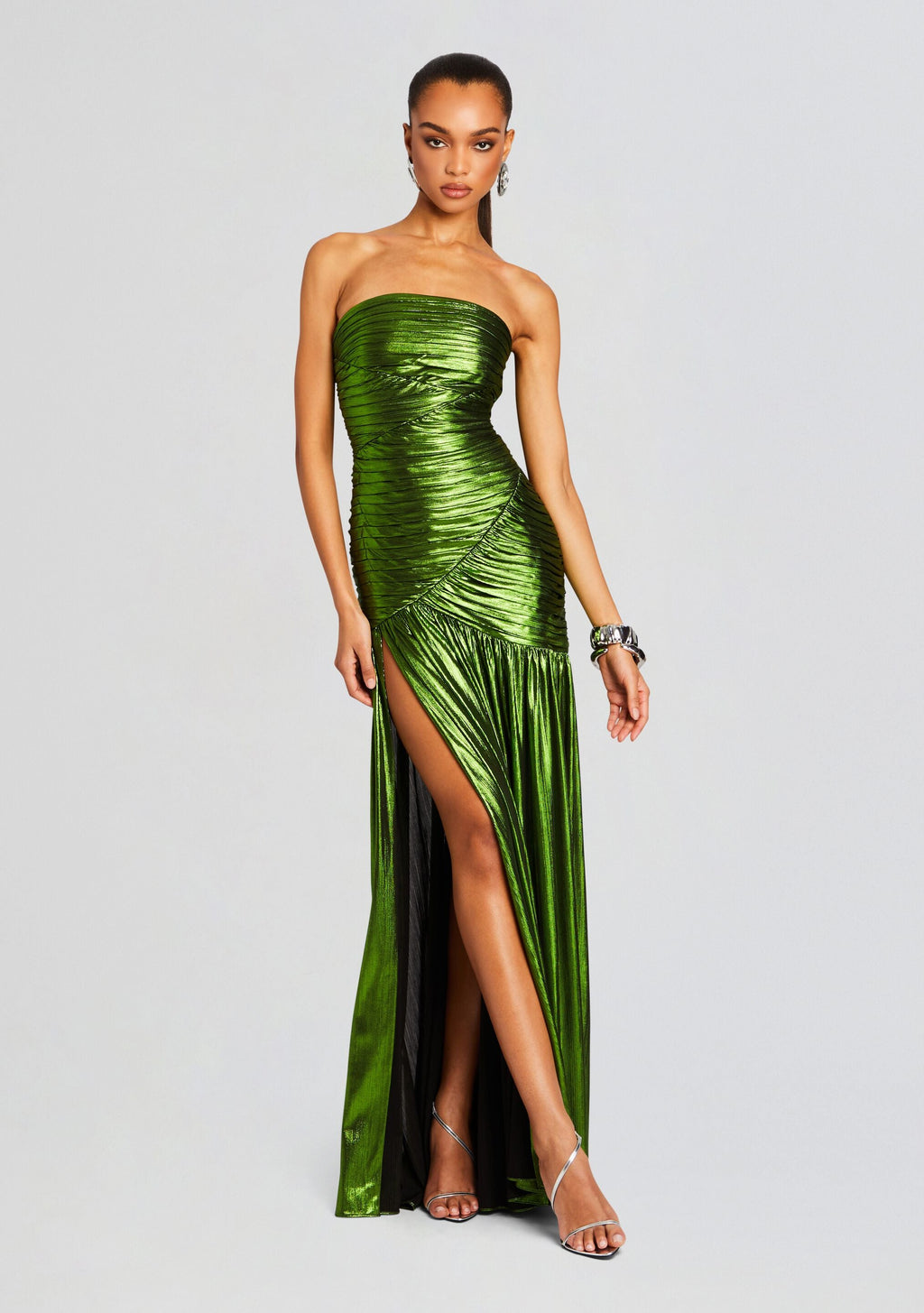 Josie Dress by retrofête in Lime, product image 1