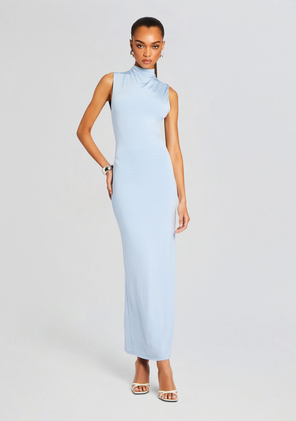 Olive Gown by SEROYA in Powder Blue, product image 4