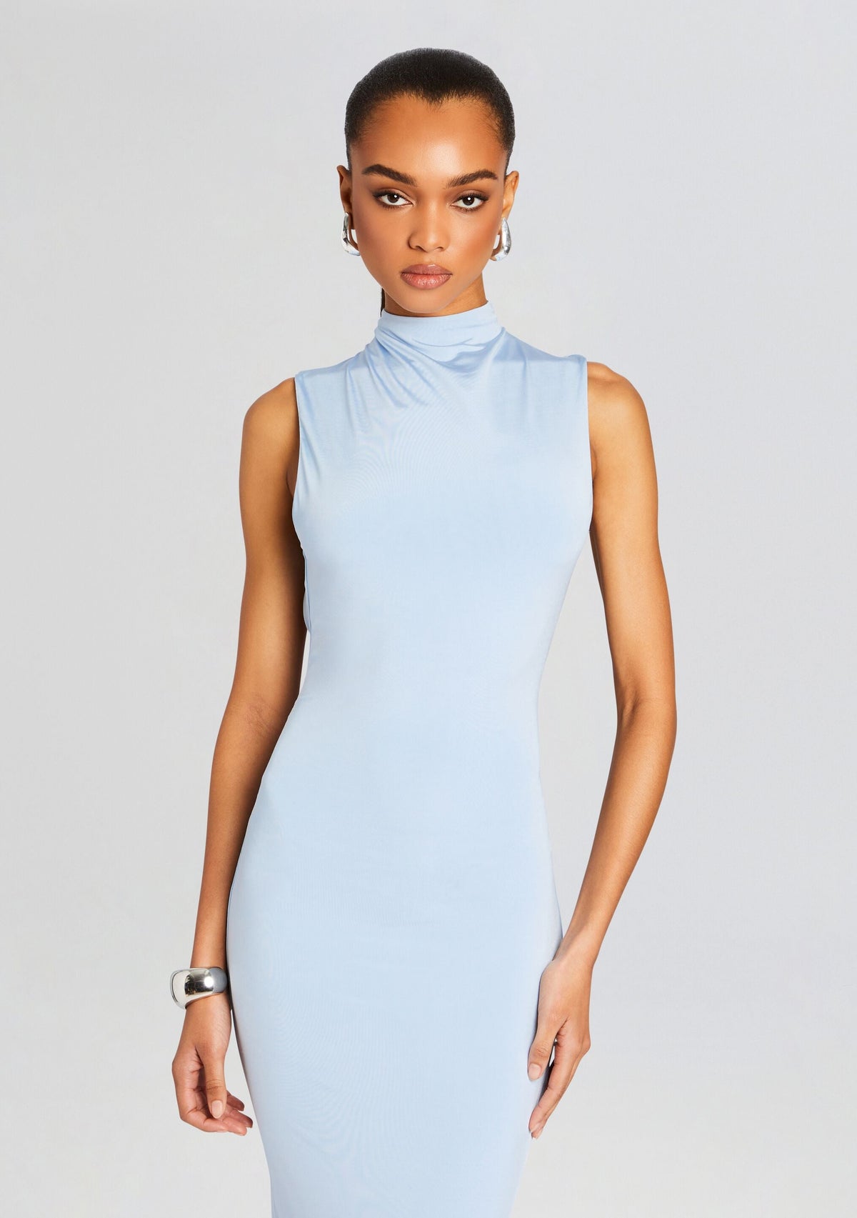 Olive Gown by SEROYA in Powder Blue, product image 5