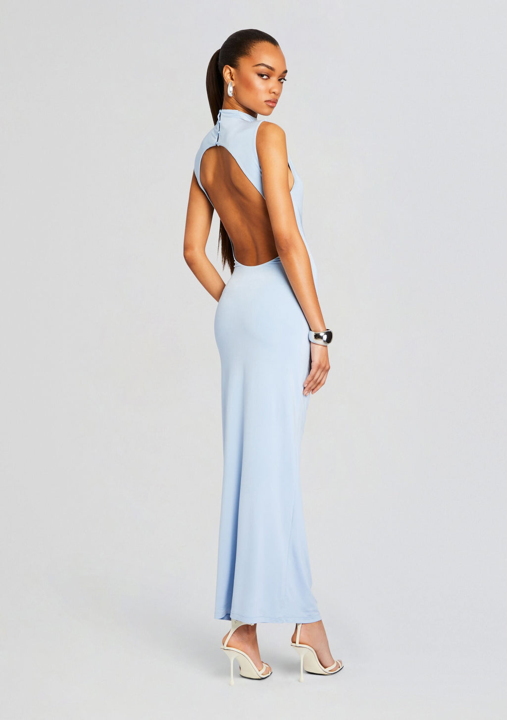 Olive Gown by SEROYA in Powder Blue, product image 1