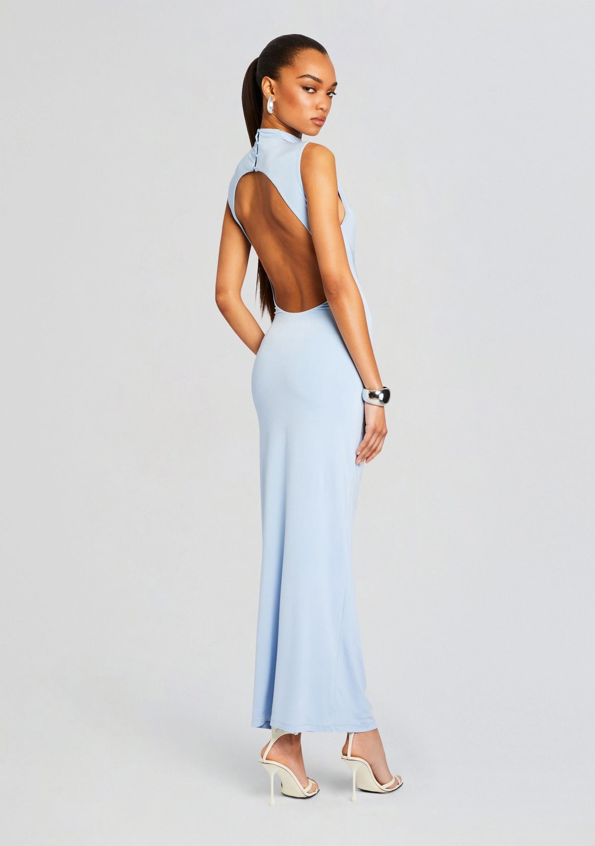 Olive Gown by SEROYA in Powder Blue, product image 1