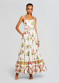 Taha Long Dress by Hemant & Nandita in White Floral, product image 1