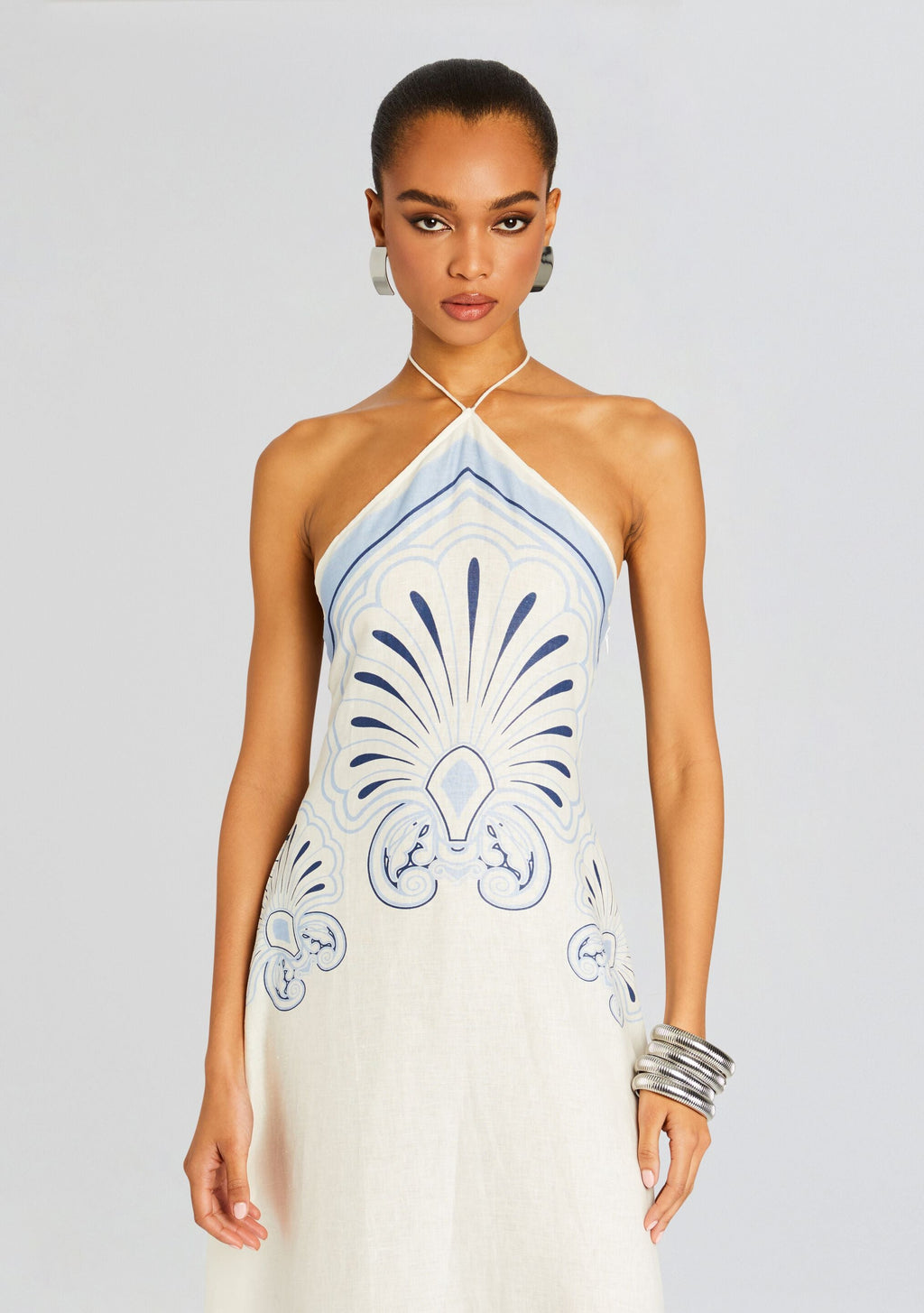 Eleanor Maxi Dress by Shani Shemer in Blue Sky Flowers, product image 5