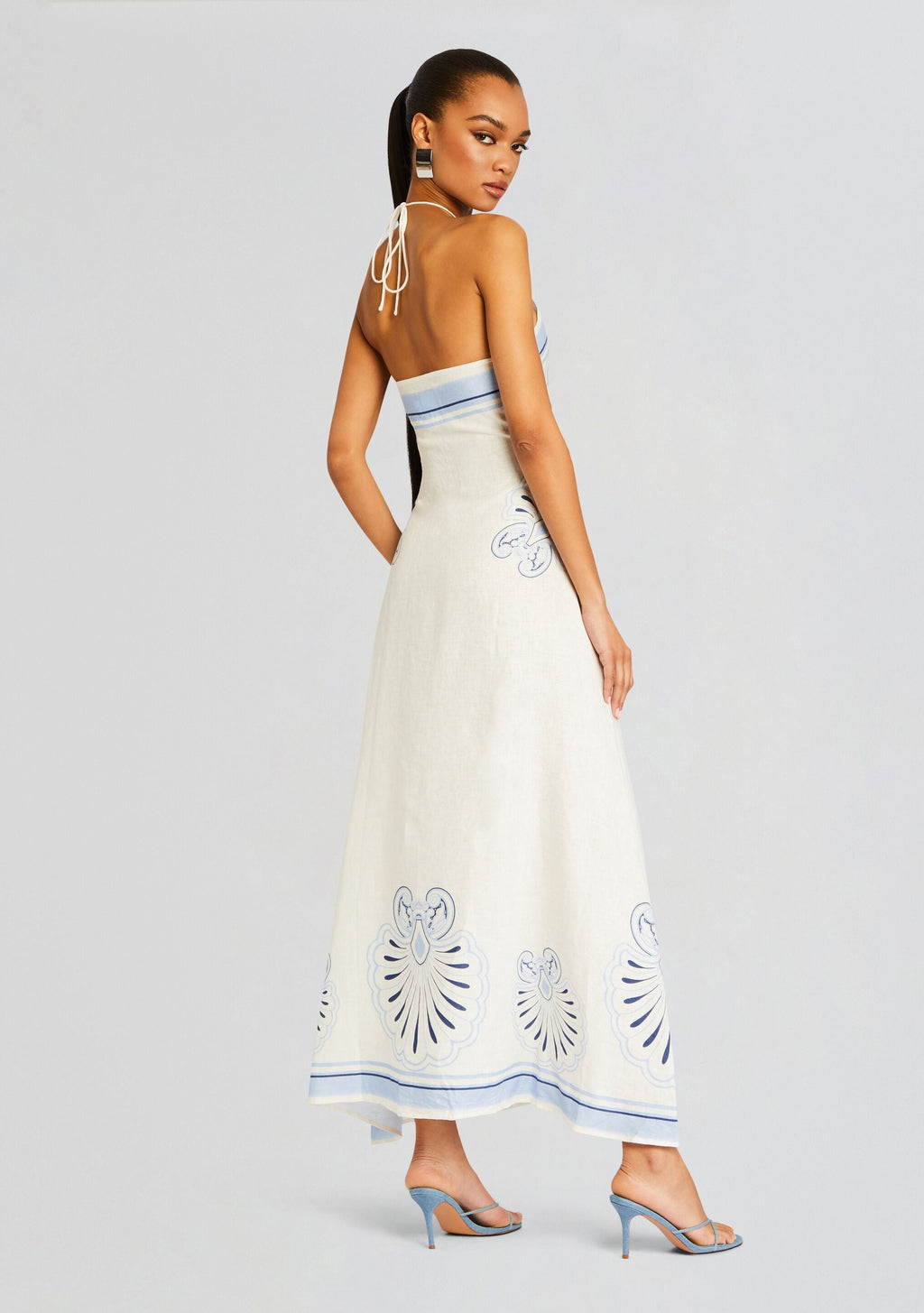 Eleanor Maxi Dress by Shani Shemer in Blue Sky Flowers, product image 4