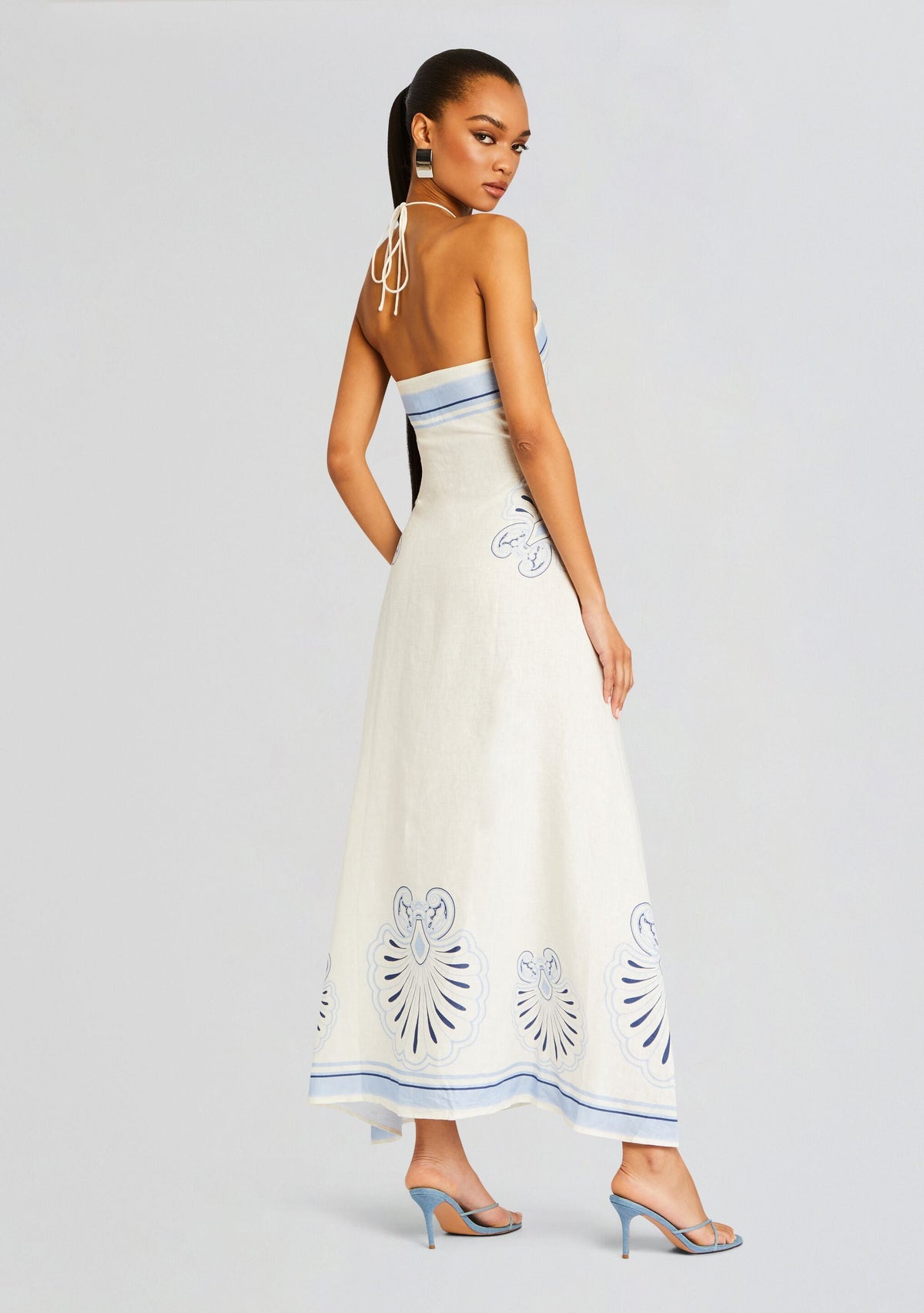 Eleanor Maxi Dress by Shani Shemer in Blue Sky Flowers, product image 4