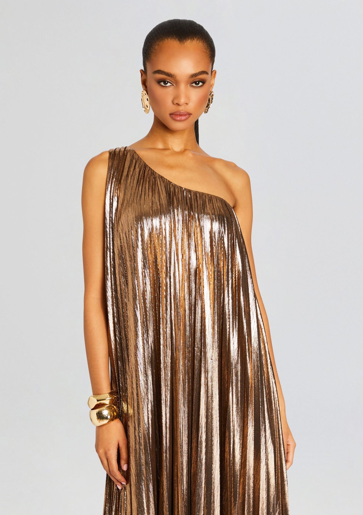 Kensley Dress by retrofête in Metallic Bronze, product image 5
