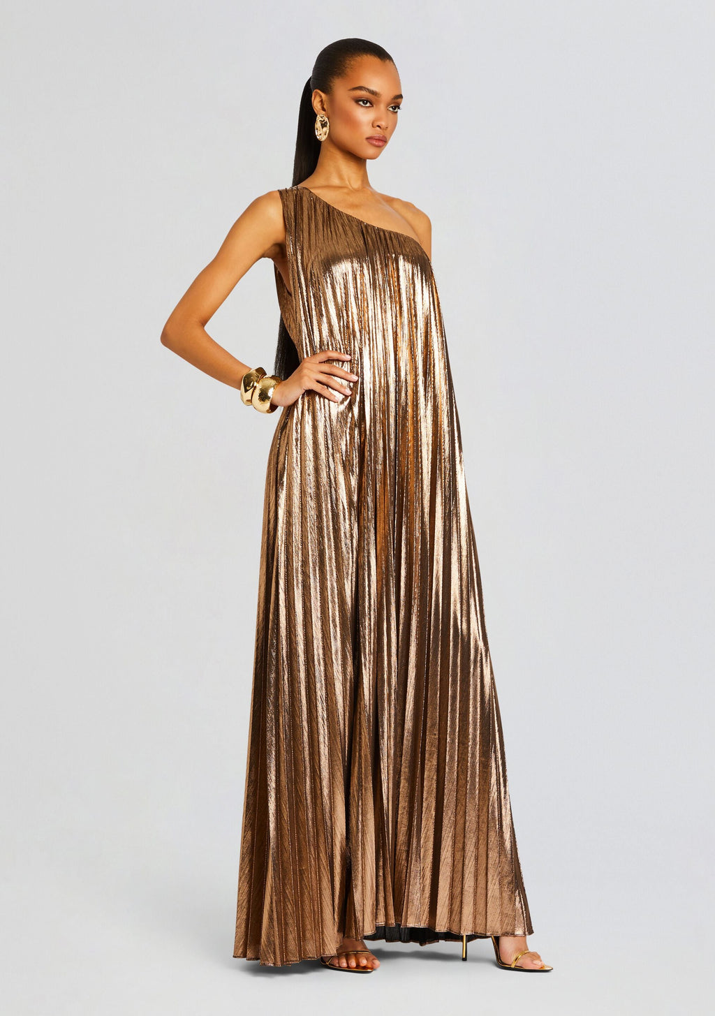 Kensley Dress by retrofête in Metallic Bronze, product image 3