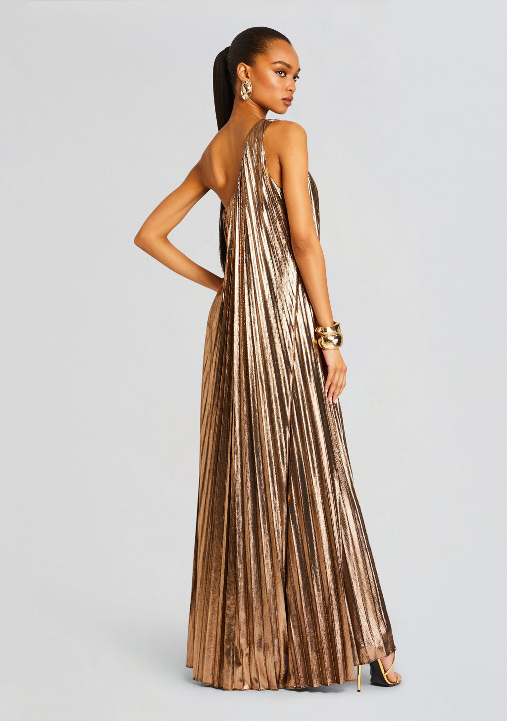 Kensley Dress by retrofête in Metallic Bronze, product image 4