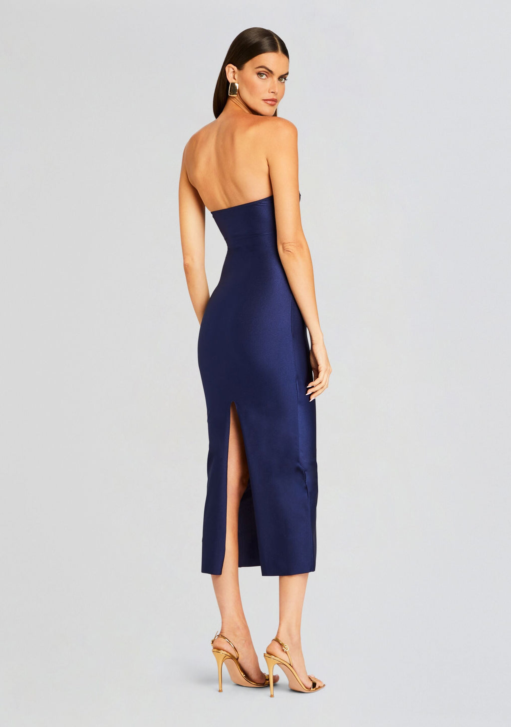 Lily Lycra Maxi Dress by Shani Shemer in Navy, product image 4