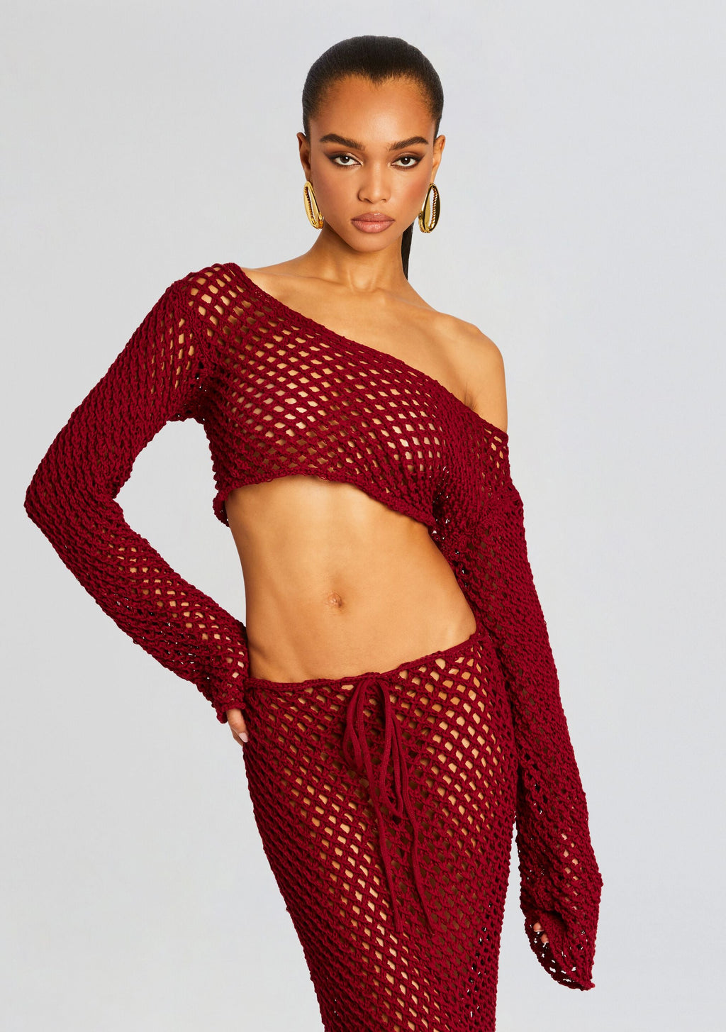 Magen Knitted Shirt by Bananhot in Red, product image 1