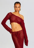 Magen Knitted Shirt by Bananhot in Red, product image 1
