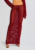 Magen Knitted Skirt by Bananhot in Red, product image 1