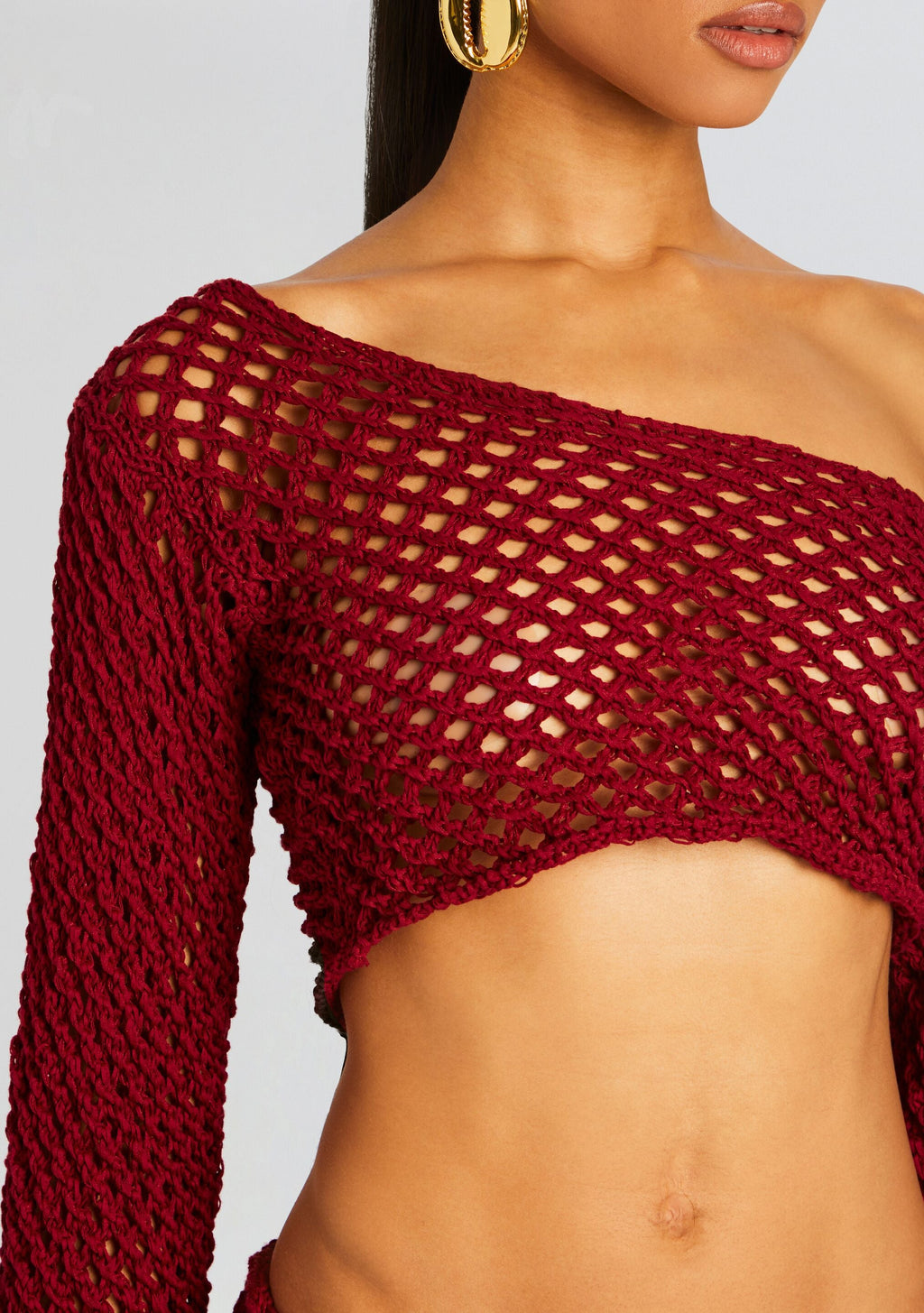 Magen Knitted Shirt by Bananhot in Red, product image 2