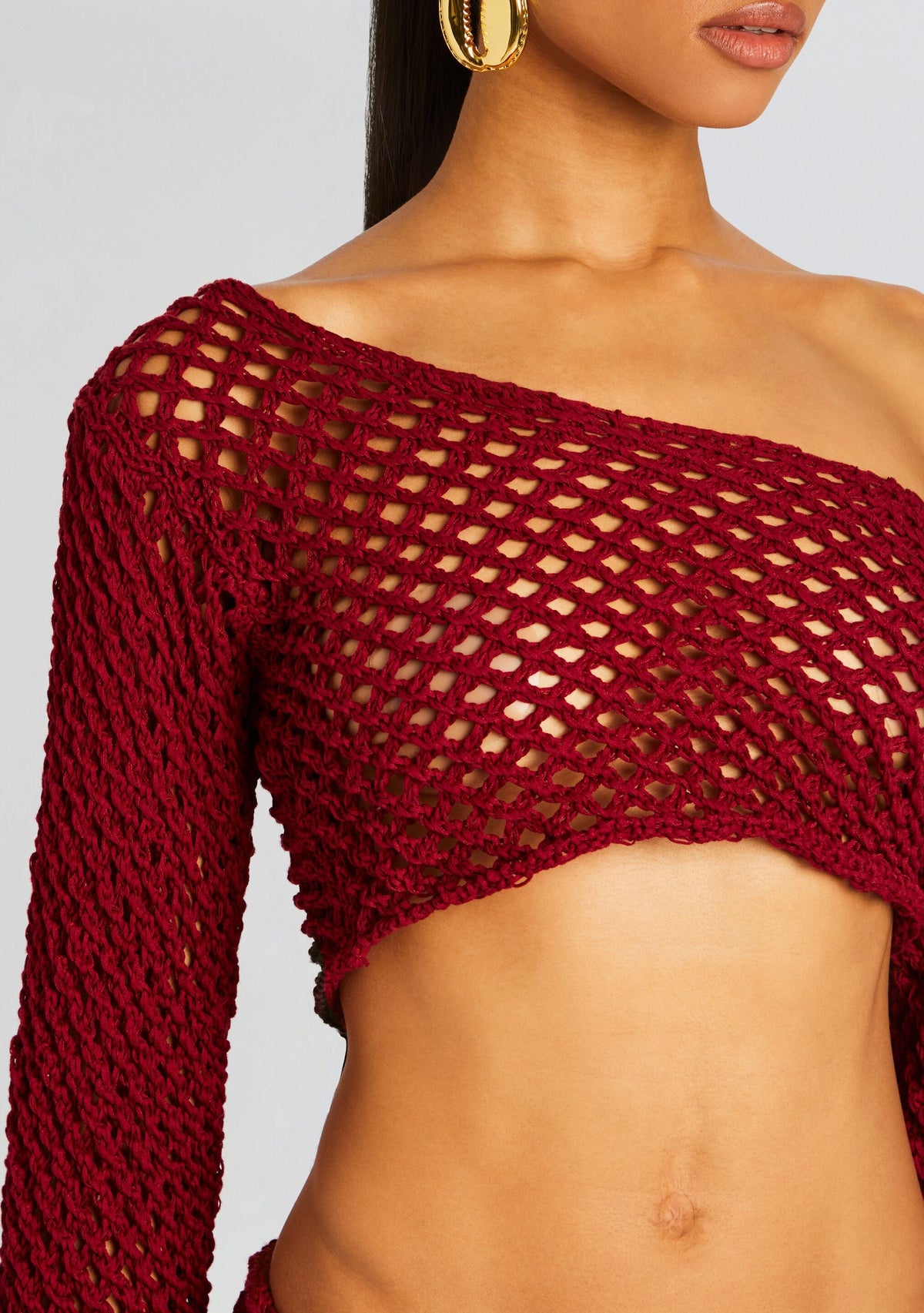 Magen Knitted Shirt by Bananhot in Red, product image 2