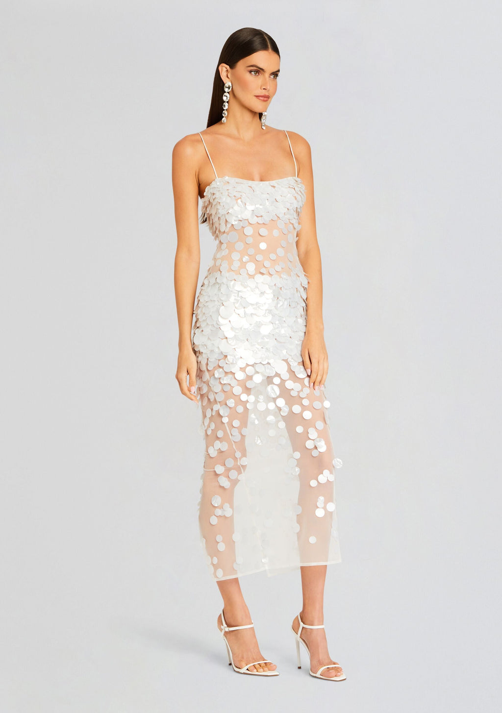 Mischa Sequin Dress by retrofête in Ivory, product image 3